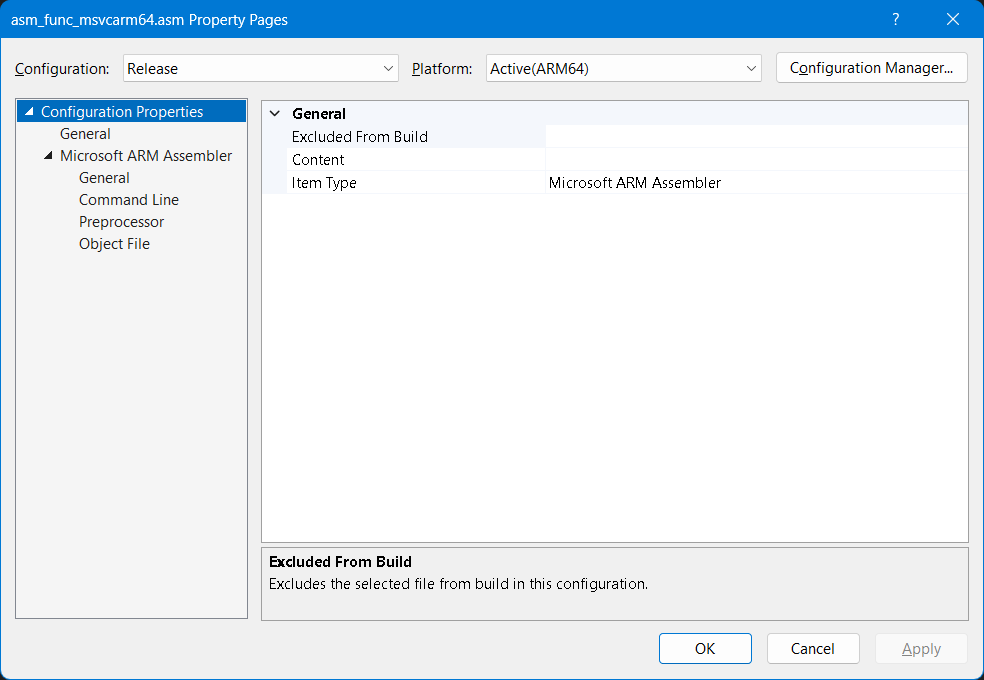 Microsoft ARM Assembler File