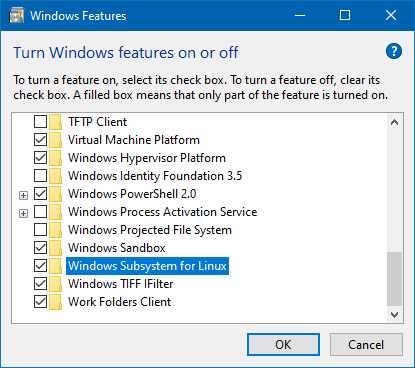WSL Windows 10